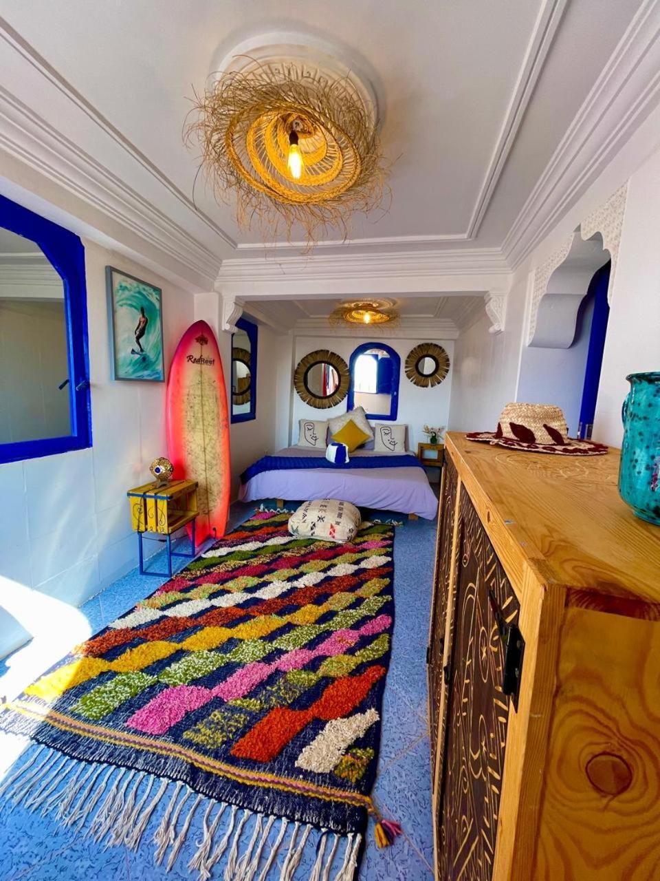 Bed and Breakfast Surf & Salsa Ocean House Tamraght Exteriér fotografie